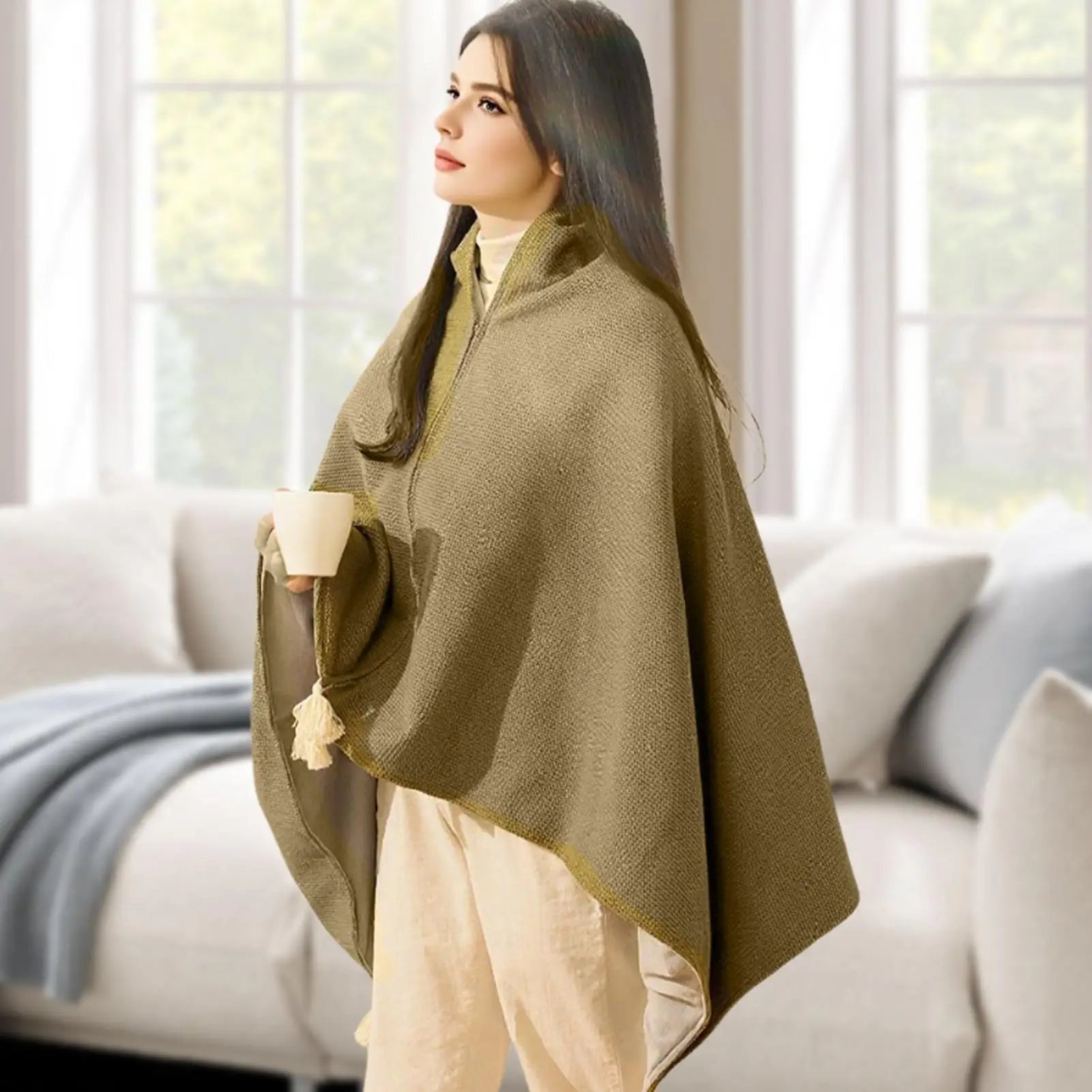 Portable Electric Heating Shawl USB